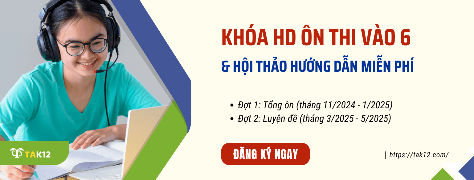 khóa học ôn thi vào 6